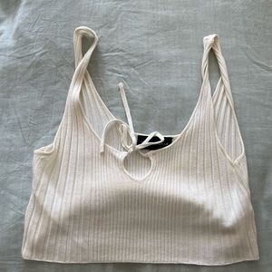 Knit White Tank